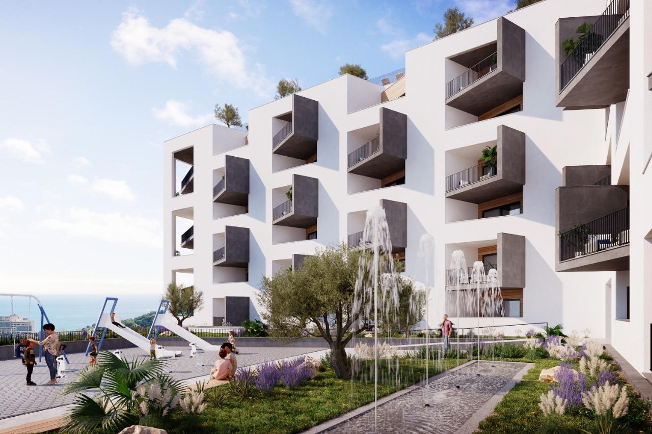 Apartments under construction in a new project in Becici