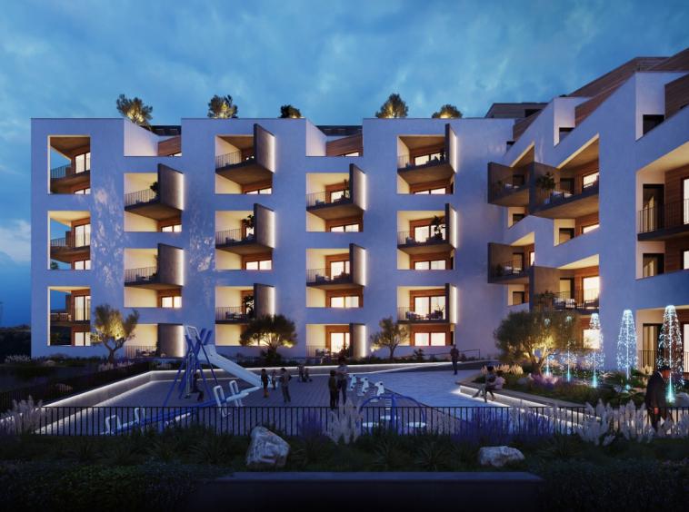 Apartments under construction in a new project in Becici