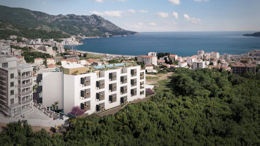 Apartments under construction in a new project in Becici