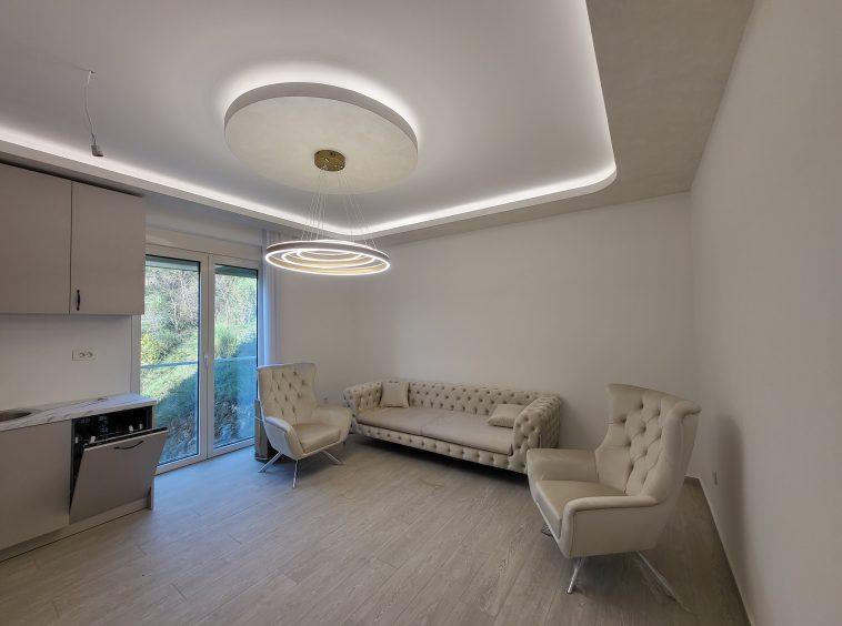 The apartment is located in a newly built complex in Bečići. The building was constructed in 2023 in a rapidly developing area.